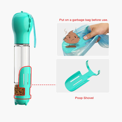 Portable Dog Water Bottle and Food Feeder