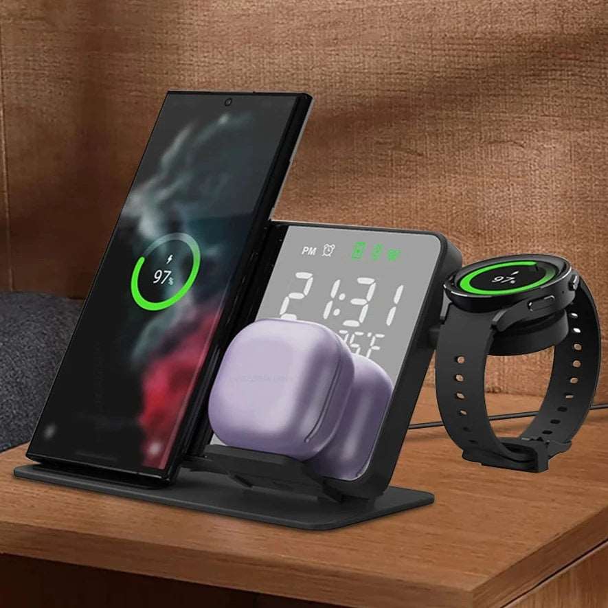 Wireless Charger with digital clock