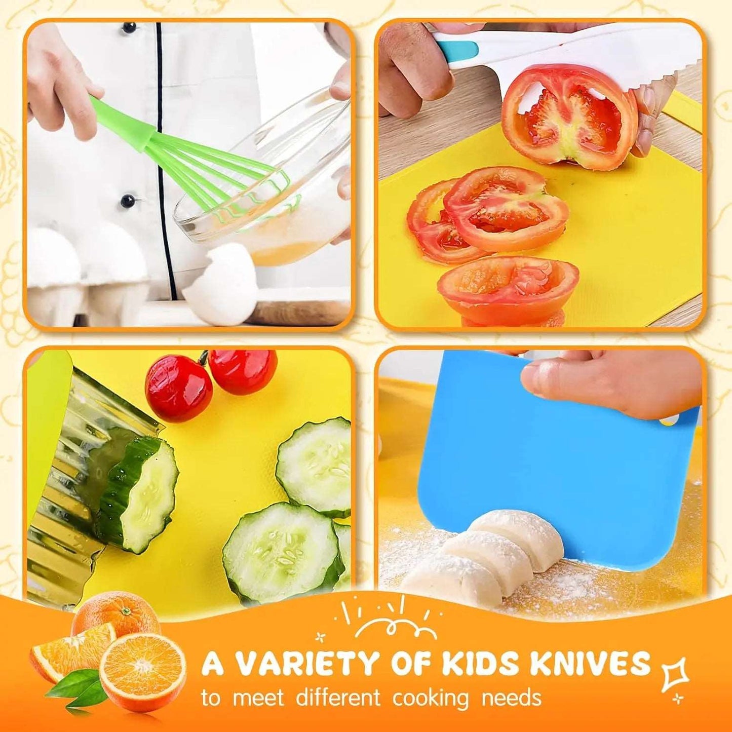 Montessori Kitchen Tools for Toddlers Kids 3-8 years