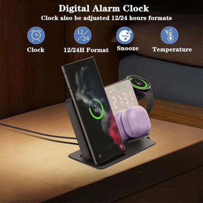 Wireless Charger with digital clock