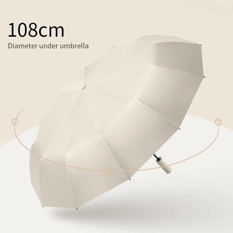 Umbrella - 12 Bones, Solid Color and Automatic