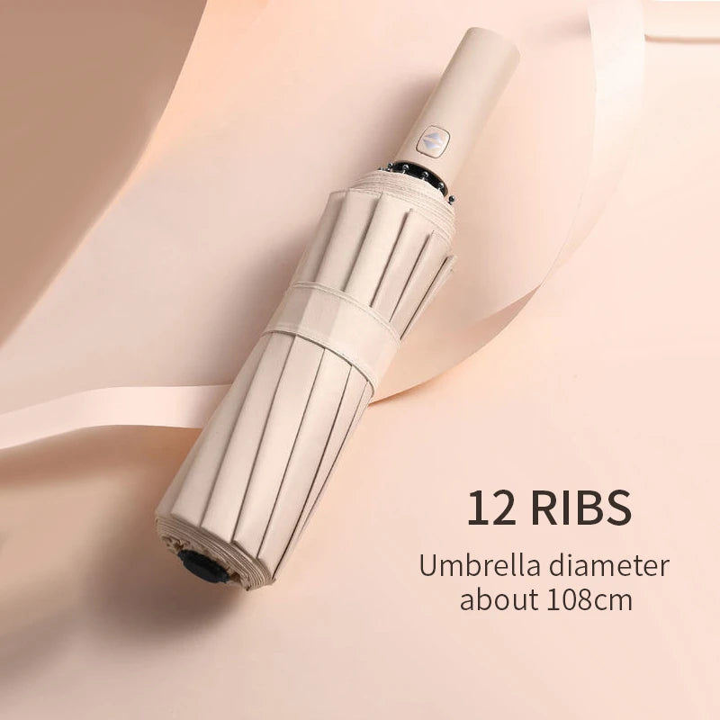 Umbrella - 12 Bones, Solid Color and Automatic