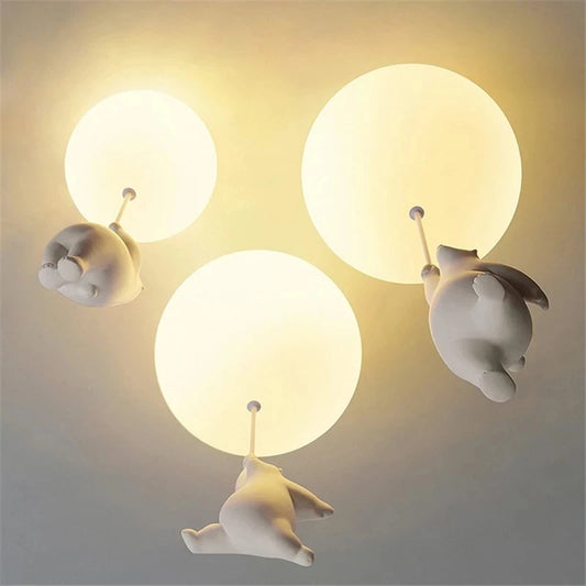 Cozy Cub Chandelier: Light Up Your Child's World with a Polar Bear